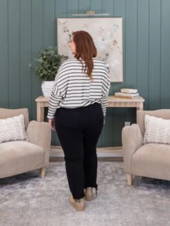 Risen Tummy Control Elastic Band High Rise Straight Leg Jean | 0-3X -Women Clothing Shop 1d3f325d5a7ac488adaabee8204ecd58