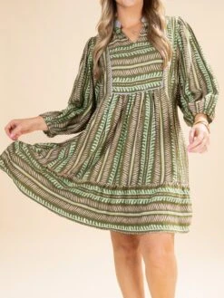 Aztec Print Baby Doll Dress | S-L