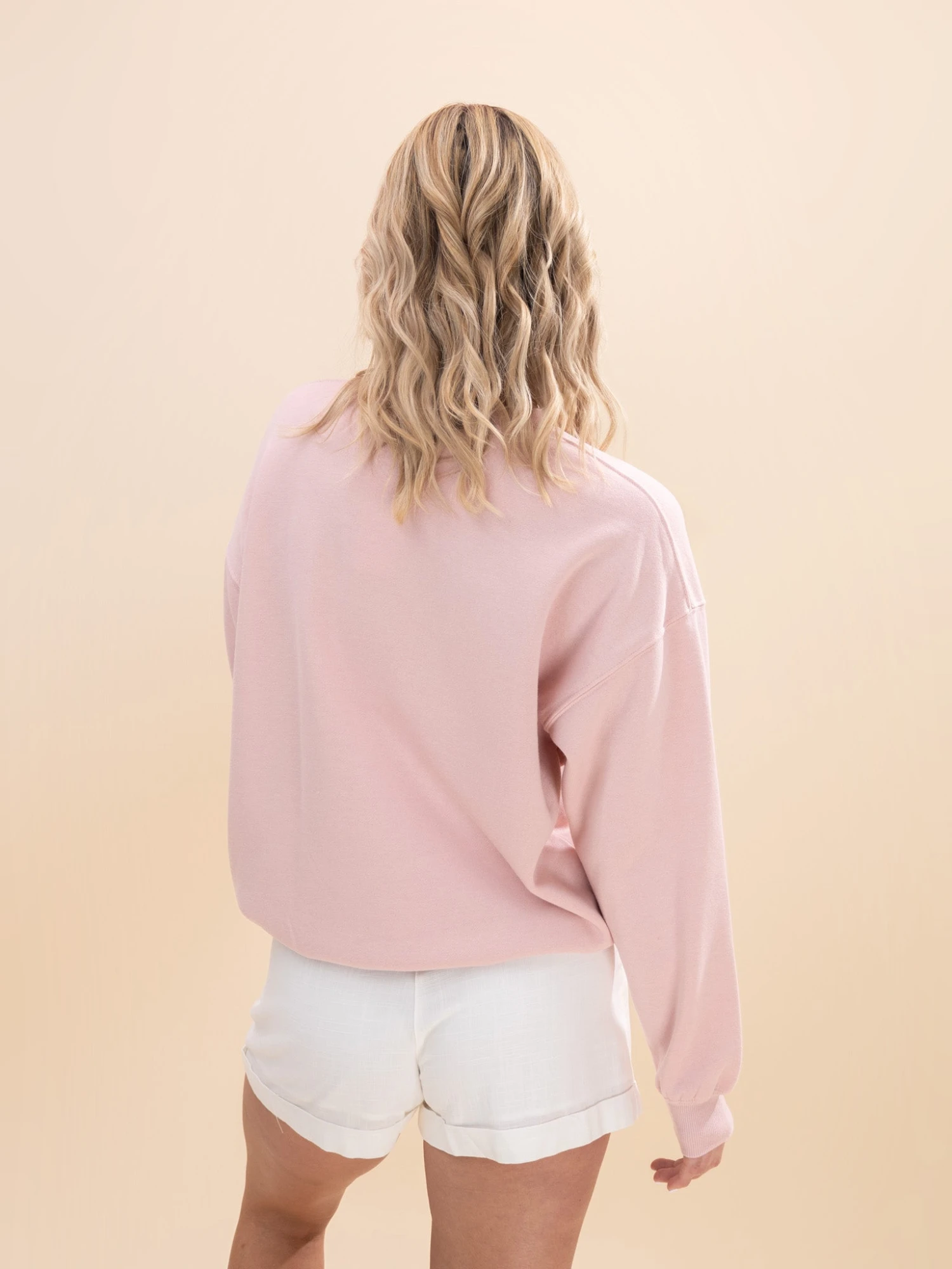 Reflex Oversized Crewneck Sweatshirt With Racquet Club Embroidery | S-L 4 Reflex Oversized Crewneck Sweatshirt With Racquet Club Embroidery | S-L - Image 4