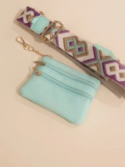 Geometric Printed Phone Strap And Detachable Zipped Pouch -Women Clothing Shop 1df0db3d4b33f9a9087214263e32f524