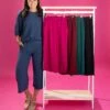 Airflow Cropped Pants With Pockets By DD Design | S - 3XL Pair W/ Sku57815