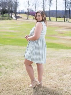 Striped Print Short Dress With Front Bow Detail | S-XL -Women Clothing Shop 1e66a76df7d33c723d71c06b6ab31a29