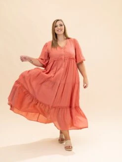 Textured Puff Short Sleeve Tiered Maxi Dress | S-L -Women Clothing Shop 1ea65d3fa144290caea7dce55586751a