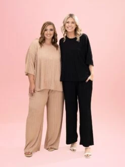 Ribbed Textured Long Pant By DD Design | S-3XL Pair W/ Sku86861 -Women Clothing Shop 1eb94c5a3b33fc4a3b9b69345abc9cd4