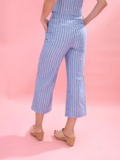 Striped High Waist Linen Pants | S-LPair W/ Sku60631 -Women Clothing Shop 1fb081d796907a3c5b1f66fcaab09d25