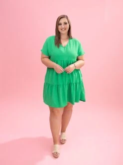 Airflow Tiered Knee Length Dress By DD Design | S-3XL -Women Clothing Shop 205bbd1e2d07e895c1b7dc5800e787a5