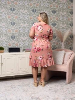 Floral Print Ruffled Wrap Midi Dress | S - XL 7 Floral Print Ruffled Wrap Midi Dress | S - XL -Women Clothing Shop 209098d4af35ba12c05f48e98c4b6f35