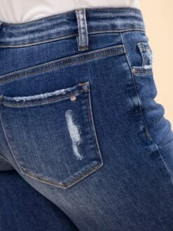 Mica Denim Mid Rise Straight Leg Jeans With Cuff | 0-22 -Women Clothing Shop 209f0cb07bfad01fb9e83b221fd91642