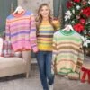 Easel Striped Sweater | S - L