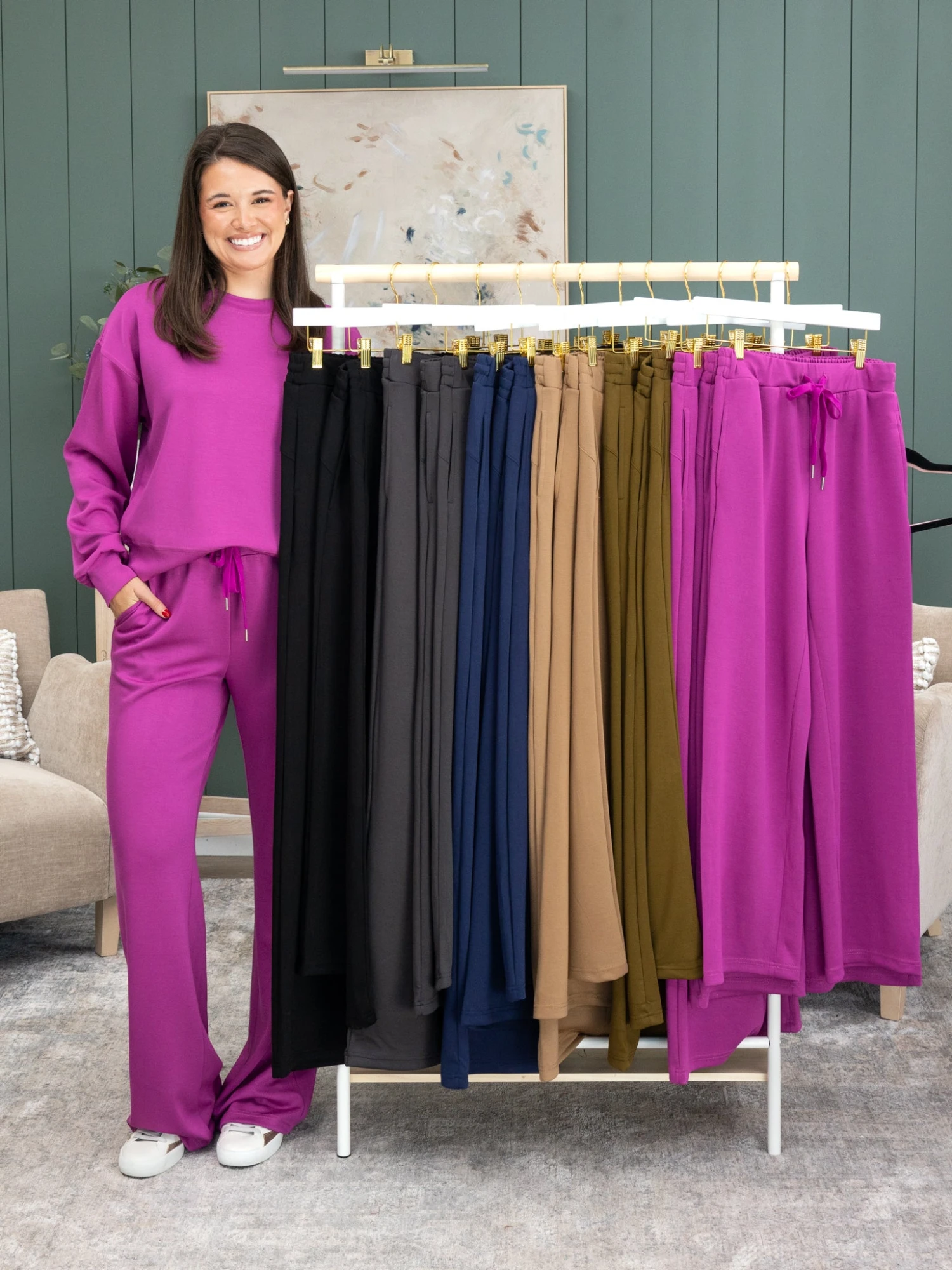 "Luxe Scuba" Wide Leg Pants (3 Inseams) By DD Design | S - 3XL Pair W/ Sku54949 1 "Luxe Scuba" Wide Leg Pants (3 Inseams) By DD Design | S - 3XL Pair W/ Sku54949
