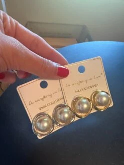 Double Delight Pearl Earrings