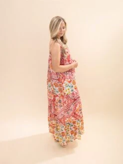 Mixed Print Chiffon Midi Dress W/ Pockets | S-L -Women Clothing Shop 22624187003ce886b29ef695a7c78b98