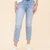 Mica Denim Mid Rise Straight Leg Jeans | 0-22