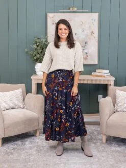 Chunky Knit Oversized Round Neck 3/4 Sleeves Sweater | S/M - 2X/3X