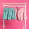 Wavy Hem Elastic Banded Shorts | S-3X Set W/ IT1710