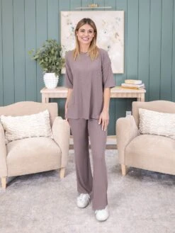 Yummi Rib Flare Pants By DD Design | S - 3XL Pair W/ Sku58417 -Women Clothing Shop 23ce927c8ac6462dcba84d917dd92dfd