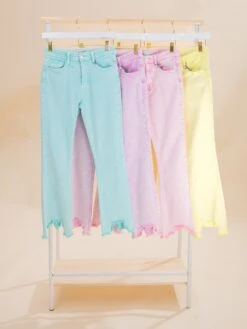 Saige Denim Tummy Control Mineral Color Kick Flare Jeans | 1-3XL