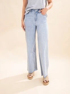 Mica Denim Super High Wide Leg Raw Hem Jean | 0-15 -Women Clothing Shop 24592708266230020e10b88cccaf6d95