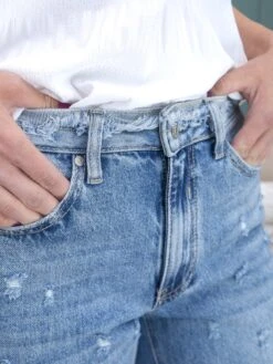 Saige Denim High Rise Dad Jeans W/ 1/2" Clean Hem | 1-15 -Women Clothing Shop 25496844b704fa5cee092be828de9152