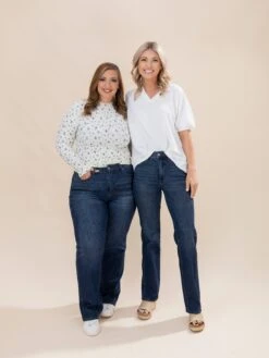 Judy Blue Midrise Straight Tummy Control Classic Jean | 0-24 -Women Clothing Shop 265693baa84d825244b023a345f936a4