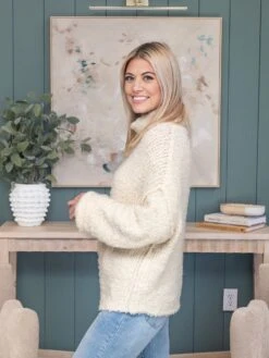 Knit Turtleneck Sweater W/ Seam | S - L -Women Clothing Shop 267776ae1ec4b74a287a1272f7898837