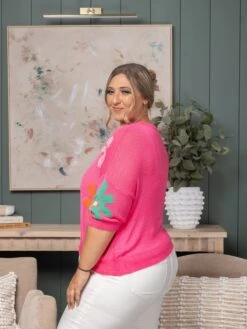 Floral Pattern Sweater | S - XL -Women Clothing Shop 27fb6e425639eb4337e4678a628a4dbf