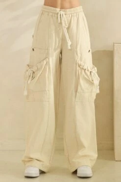 Elastic Waist String Point Big Pocket Trousers | S - XL Oli & Hali -Women Clothing Shop 2816fa1389a903b22b9320d0b8176f08