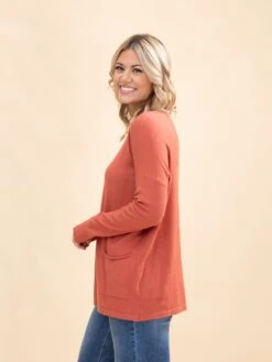 Zenana Viscose Sweater W/ Front Pockets | S/M - L/XL -Women Clothing Shop 28ecfef7498d3b0c515387a951bd255b