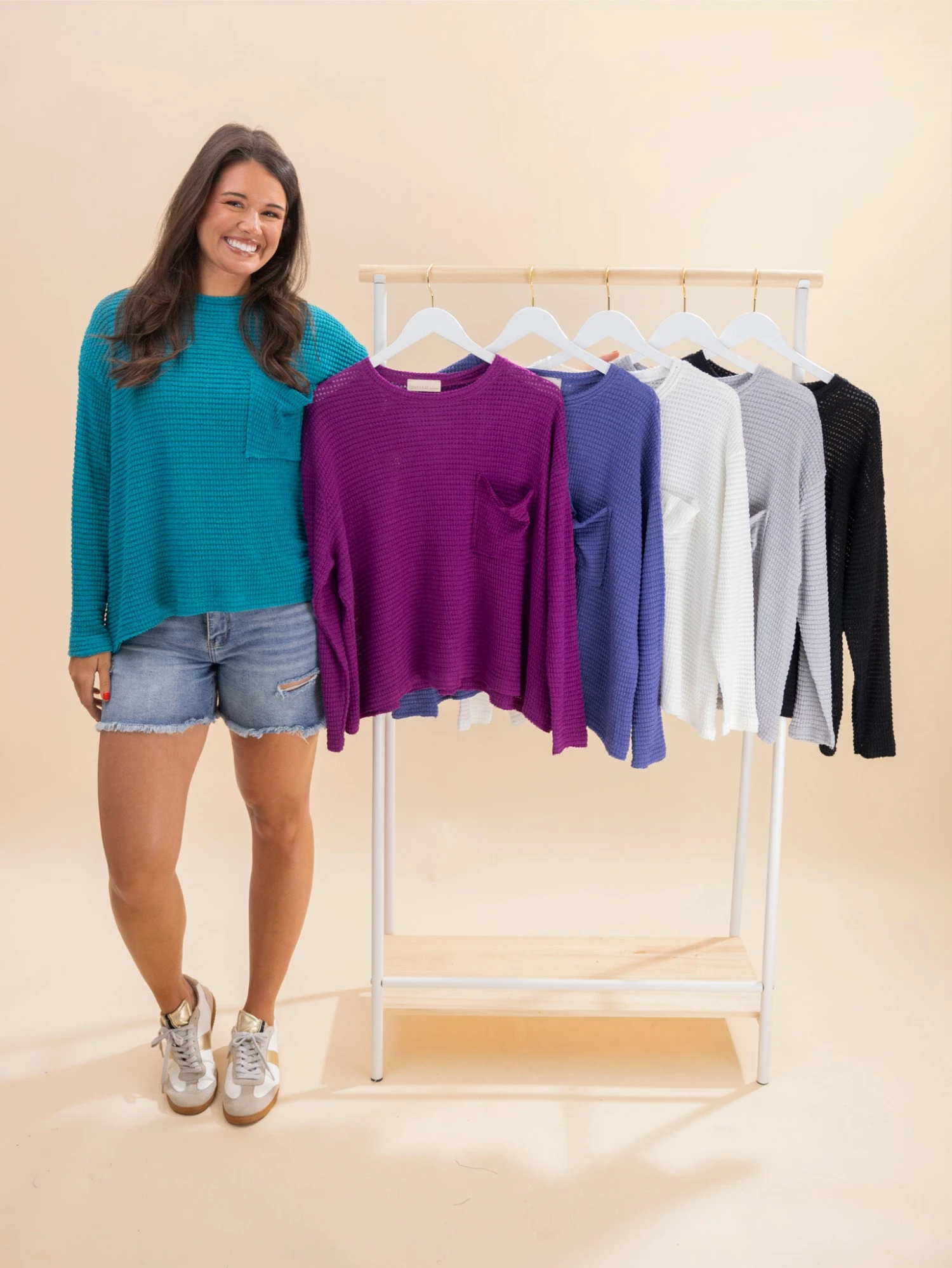 Zenana Boat Neck Long Sleeve Knit Jacquard Sweater | S/M - 2X/3X*Final Sale* 1 Zenana Boat Neck Long Sleeve Knit Jacquard Sweater | S/M - 2X/3X*Final Sale*