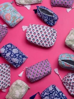 3 PieceQuilted Toiletry Set