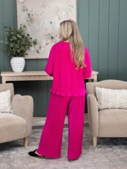 Pleated Palazzo Pants | S - L Set W/ Sku55131 -Women Clothing Shop 2a015bfe9378d83f7189231f7428cbd3
