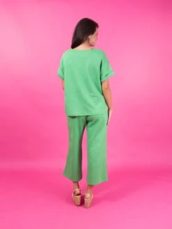 Textured Drawstring Waist Cropped Pants | S - 3X Set W/ Sku51308 -Women Clothing Shop 2a1fb449385f15836bdfab993773c706