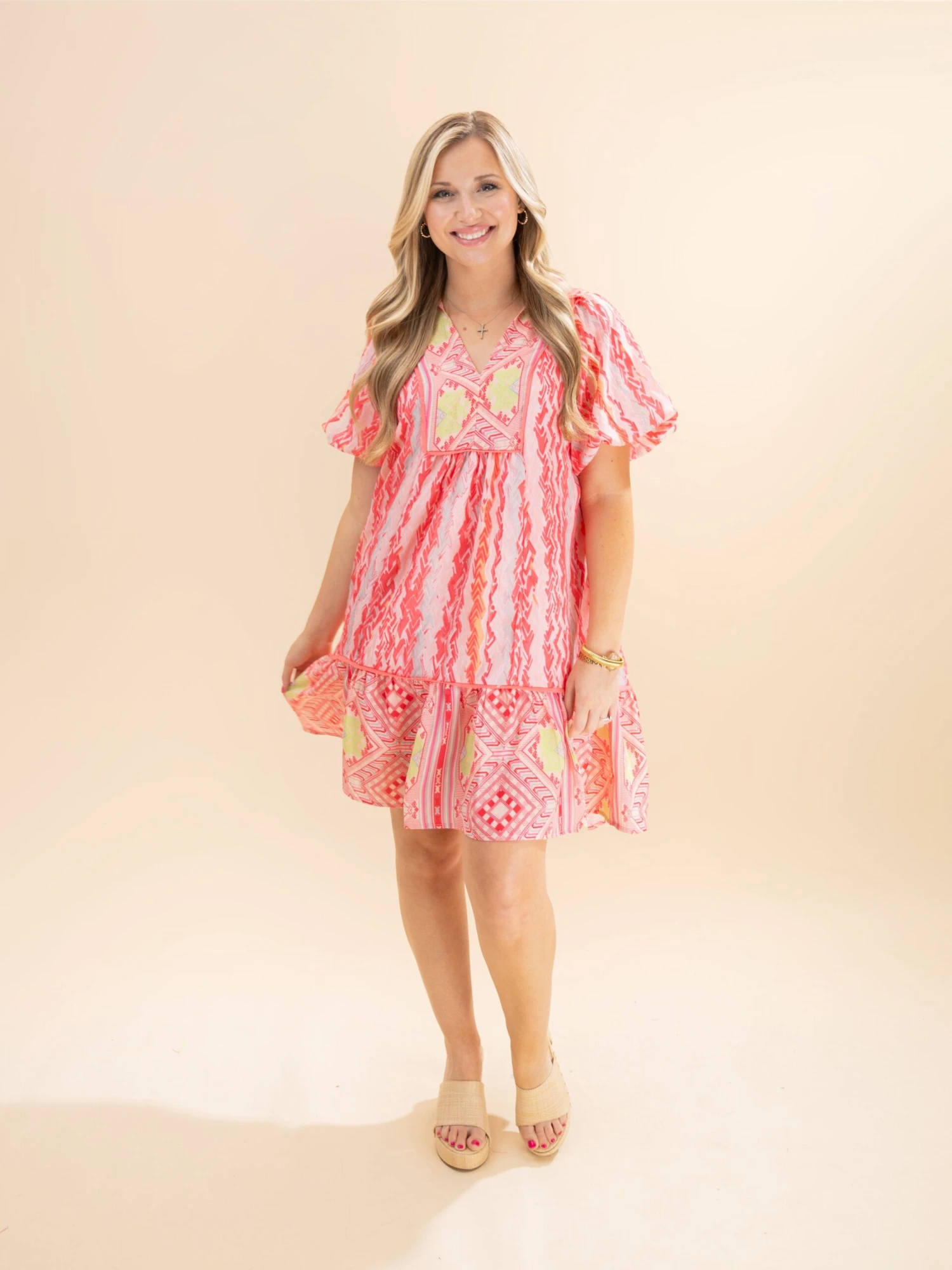 Mixed Abstract Print Dress | S-L 2 Mixed Abstract Print Dress | S-L - Image 2