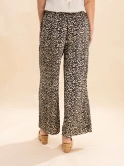 Leopard Print & Solid Wide Leg Pleated Pants | S-L -Women Clothing Shop 2ad55db7cefa66b3954c5ed3bc44c9dc