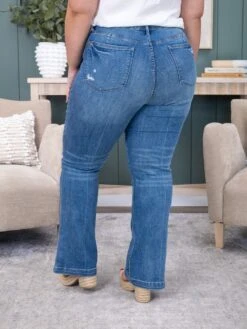 Judy Blue High Waist Tummy Control Vintage Wash Side Slit Slim Boot | 0-20 -Women Clothing Shop 2b48c4deb1f677d0d619f32e2009a5d5