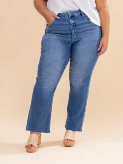 Risen Tummy Control High Rise Crop Straight Leg Jeans | 0-3XL -Women Clothing Shop 2bd309fe3976dd8bfe7649264d0729ac
