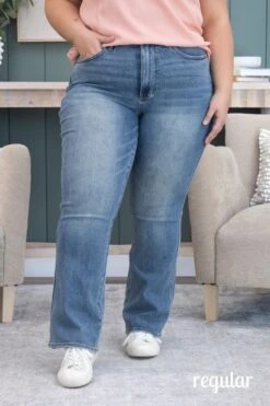 Judy Blue High Waist Tummy Control Back Pocket Embroidered Bootcut Jean | 0-24 Inseam Program -Women Clothing Shop 2c0d5cec13e8635b07fc89783aedaf1f