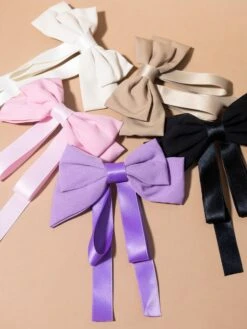Zenana Silk Satin Double Layer Bowtie Ribbon Hair Clip -Women Clothing Shop 2c31ba1ccb89715d5518be3c82f78a79