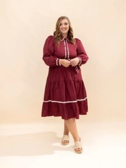 Solid Belted Waist Midi Dress | S-L Western -Women Clothing Shop 2d01090b613a92e5858496bf040d523d