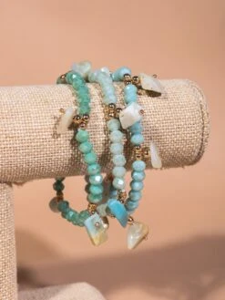 Multi Beaded Bracelet Set -Women Clothing Shop 2d7cb33c47f70452643ad11da2ad17fb