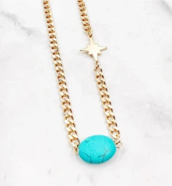 Turquoise Star Necklace