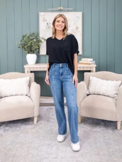 Judy Blue High Waist Star & Front Seam Detail Wide | 0-20 10 Judy Blue High Waist Star & Front Seam Detail Wide | 0-20 -Women Clothing Shop 2ec01146acf3500159b203695fe7892e