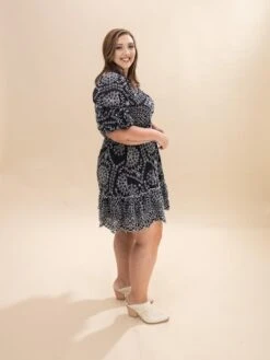 Eyelet Embroidered Puff Sleeve Dress | S - L -Women Clothing Shop 2f3dfedfe0361245b69d6172cf63c248