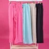 Elastic Waist Woven Wide Leg Pants | S - L