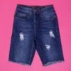 YMI Vintage Fray Hem Bermuda Shorts | 4-16