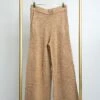 Textured Wide Leg Knit Pants W/ Pockets | S-3X SET W/ Sku47161