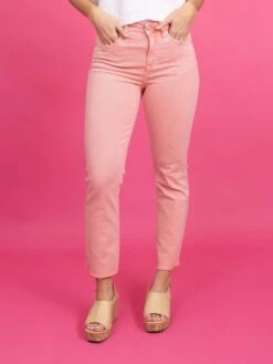Mica Denim High Rise Vintage Garment Dyed Straight Leg Jeans- Pink | 0-15 -Women Clothing Shop 300850d16ec3d1f9a80adf99697fca3b