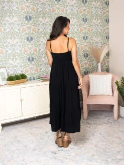 Spaghetti Straps Smocked Pleated Tiered Maxi Dress | S-XL -Women Clothing Shop 306179d211c1e212fa426cb9f436c96f