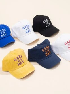 "Game Day" Football Embroidered Baseball Cap | Game Day -Women Clothing Shop 308599c2041674eec5173d5541583931