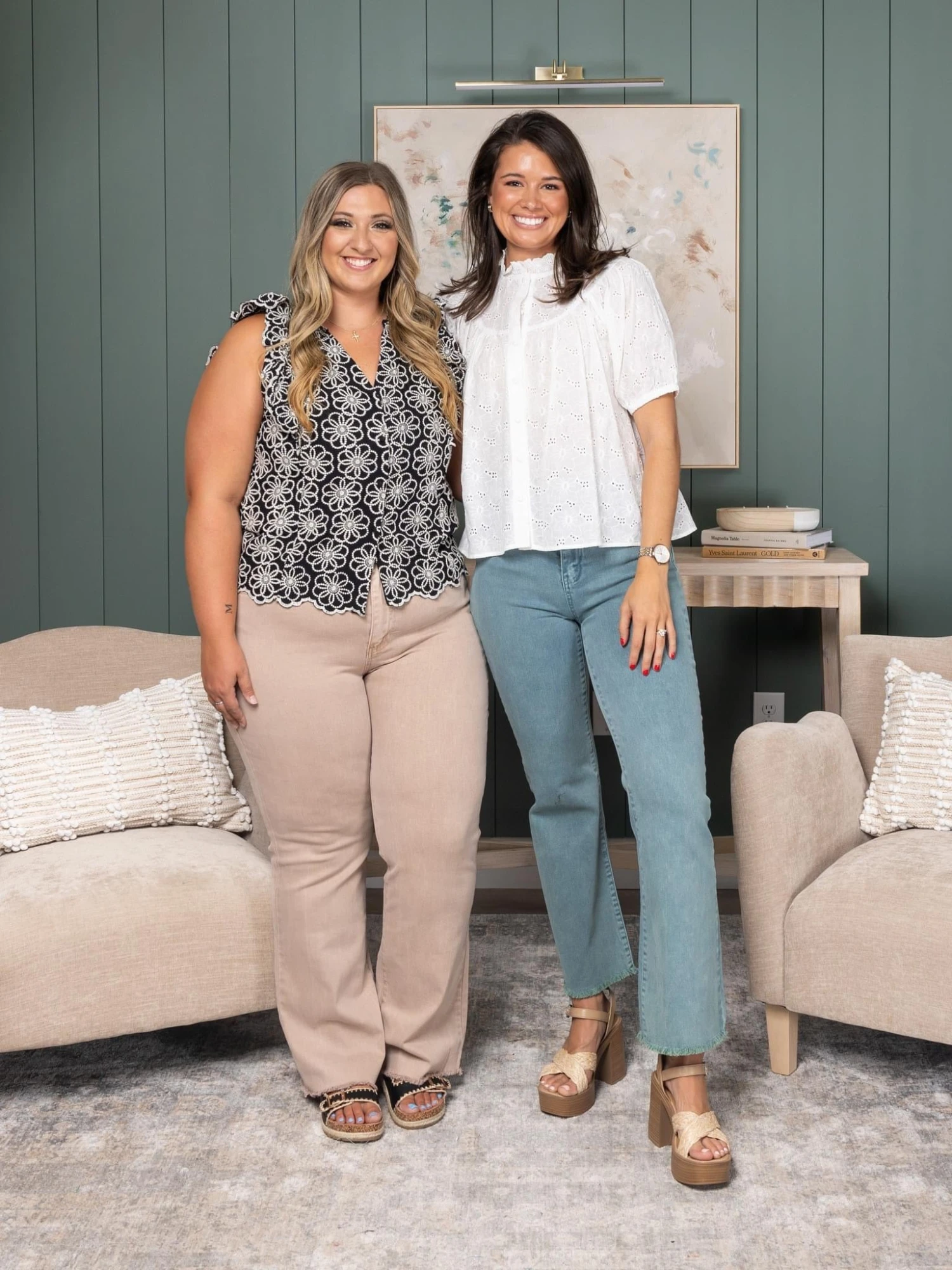 Zenana Acid Washed Frayed Cutoff Hem Straight Wide Pants | S-XL 3 Zenana Acid Washed Frayed Cutoff Hem Straight Wide Pants | S-XL - Image 3